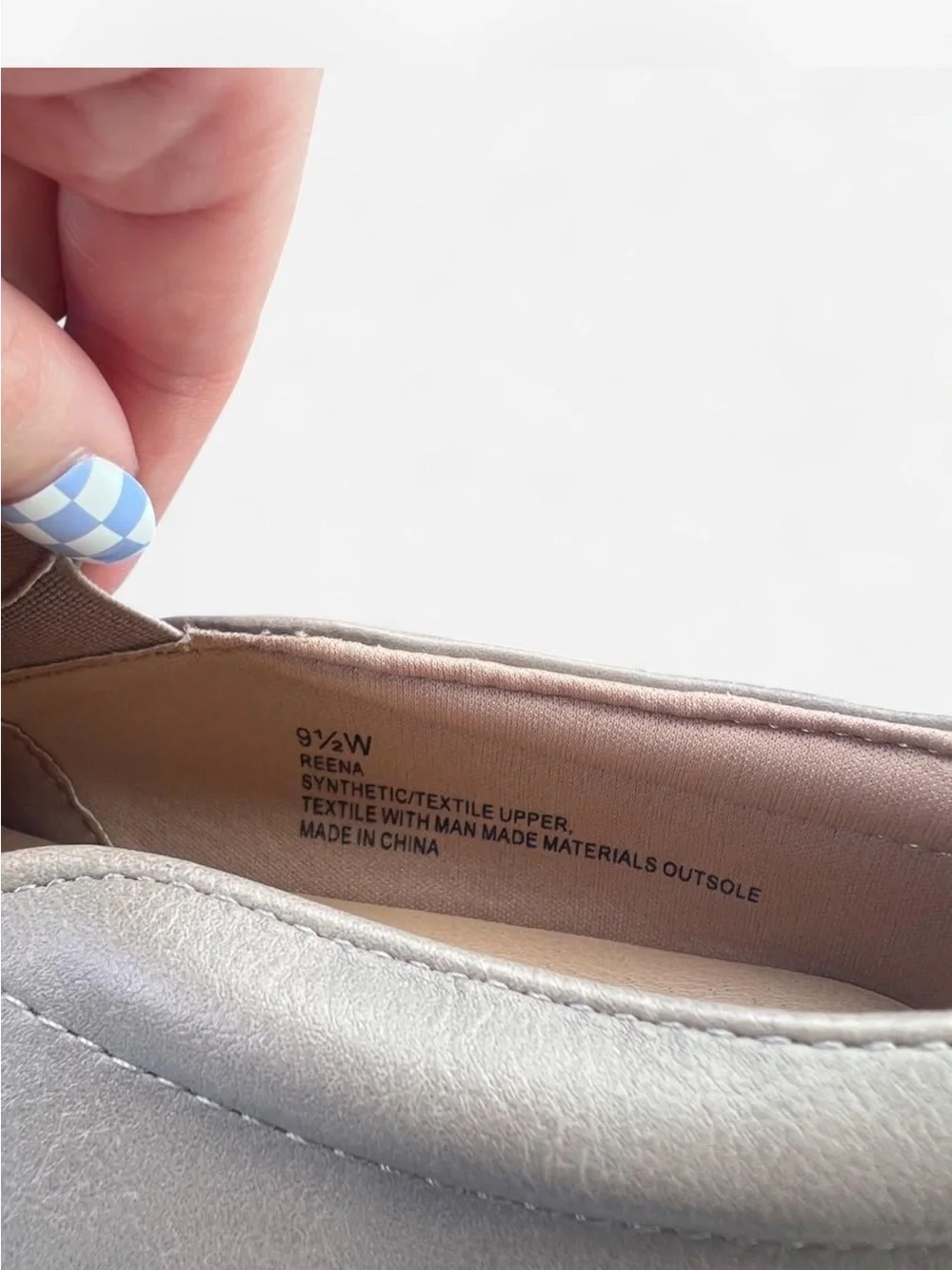 Quilted Slip-On Sneaker in Taupe with White Sole